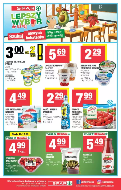 SPAR - gazetka promocyjna Gazetka Spar od środy 11.09 do niedzieli 22.09 - strona 8