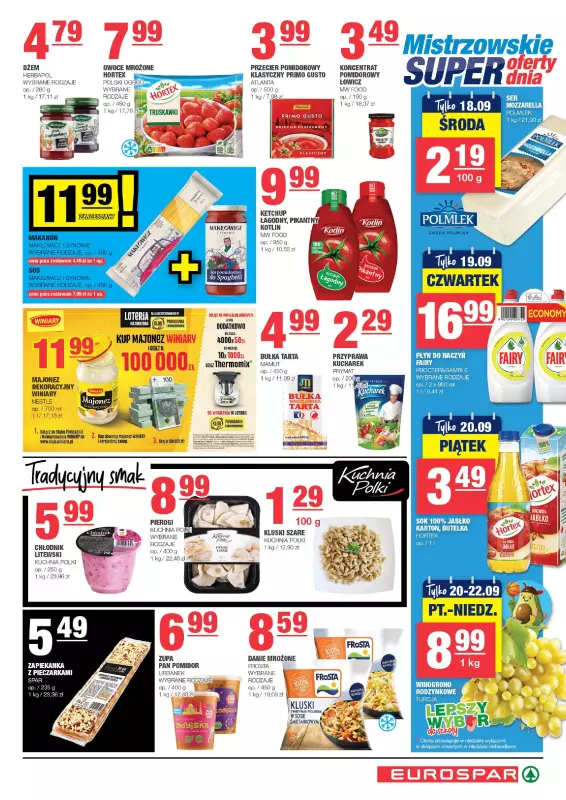 SPAR - gazetka promocyjna Gazetka Eurospar od środy 11.09 do niedzieli 22.09 - strona 5