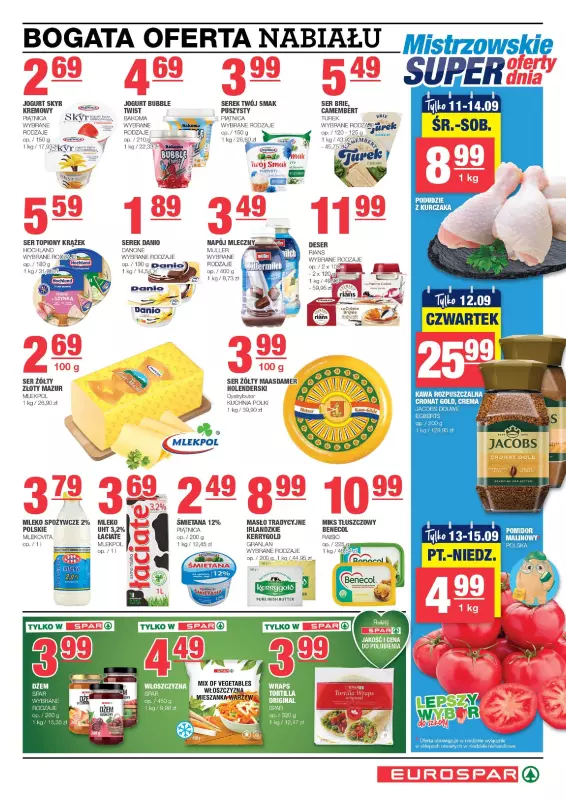 SPAR - gazetka promocyjna Gazetka Eurospar od środy 11.09 do niedzieli 22.09 - strona 3