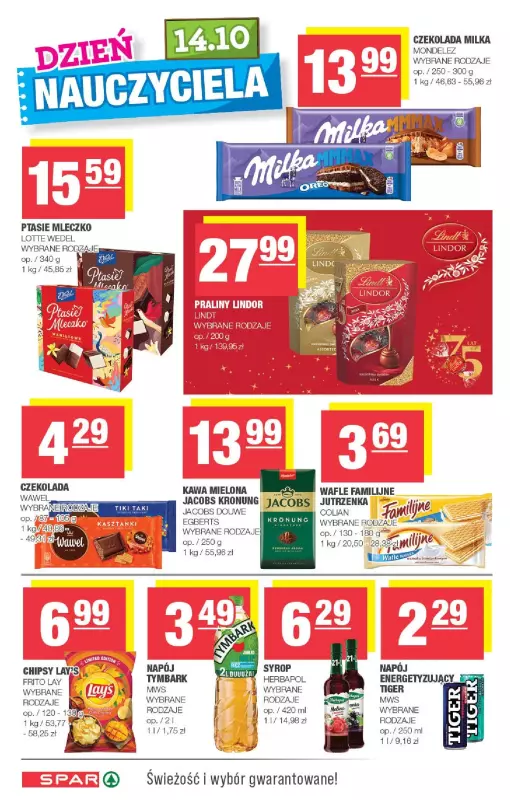 SPAR - gazetka promocyjna Gazetka Spar od środy 09.10 do niedzieli 20.10 - strona 6