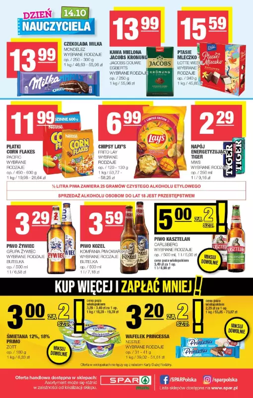 SPAR - gazetka promocyjna Gazetka Spar Mini od środy 09.10 do niedzieli 20.10 - strona 4