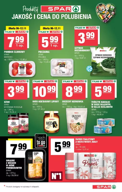 SPAR - gazetka promocyjna Gazetka Spar od środy 06.11 do niedzieli 17.11 - strona 5