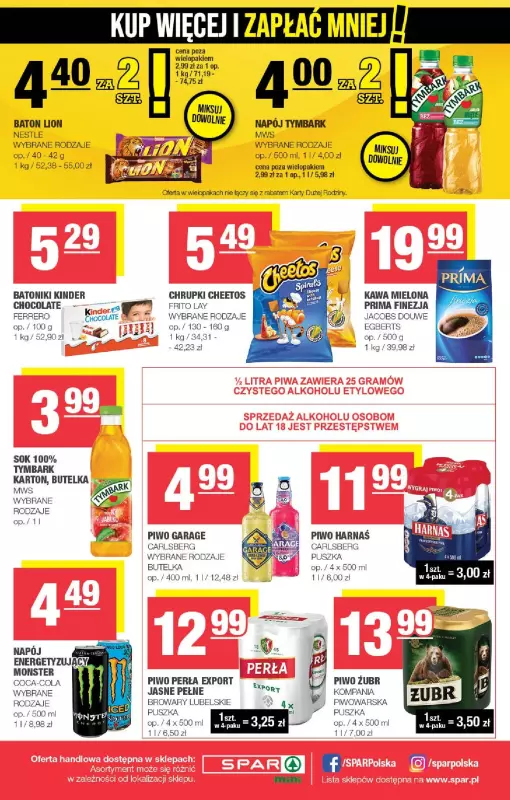 SPAR - gazetka promocyjna Gazetka Spar Mini od środy 06.11 do niedzieli 17.11 - strona 4