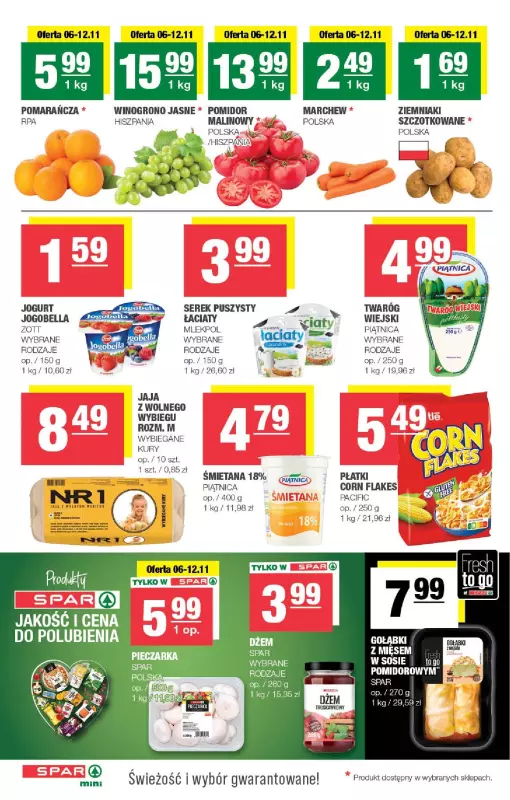 SPAR - gazetka promocyjna Gazetka Spar Mini od środy 06.11 do niedzieli 17.11 - strona 2