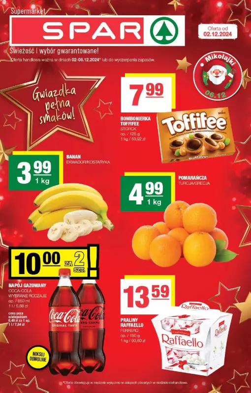 SPAR - gazetka promocyjna Gazetka Spar od poniedziałku 02.12 do niedzieli 08.12