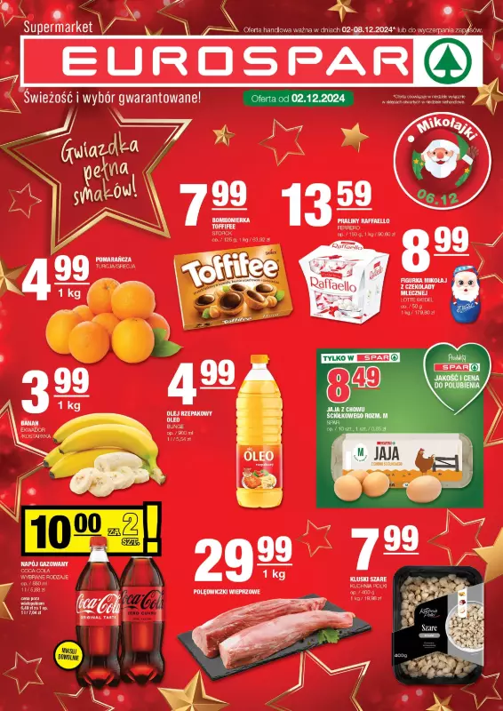 SPAR - gazetka promocyjna Gazetka Eurospar od poniedziałku 02.12 do niedzieli 08.12