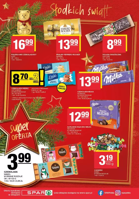 SPAR - gazetka promocyjna Gazetka Spar od poniedziałku 09.12 do wtorku 24.12 - strona 12