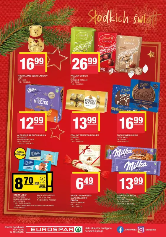 SPAR - gazetka promocyjna Gazetka Eurospar od poniedziałku 09.12 do wtorku 24.12 - strona 24