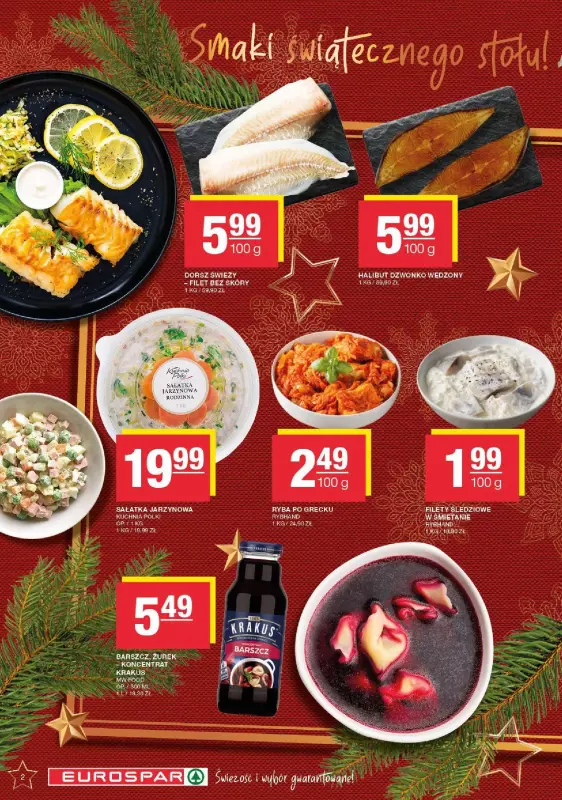 SPAR - gazetka promocyjna Gazetka Eurospar od poniedziałku 09.12 do wtorku 24.12 - strona 2