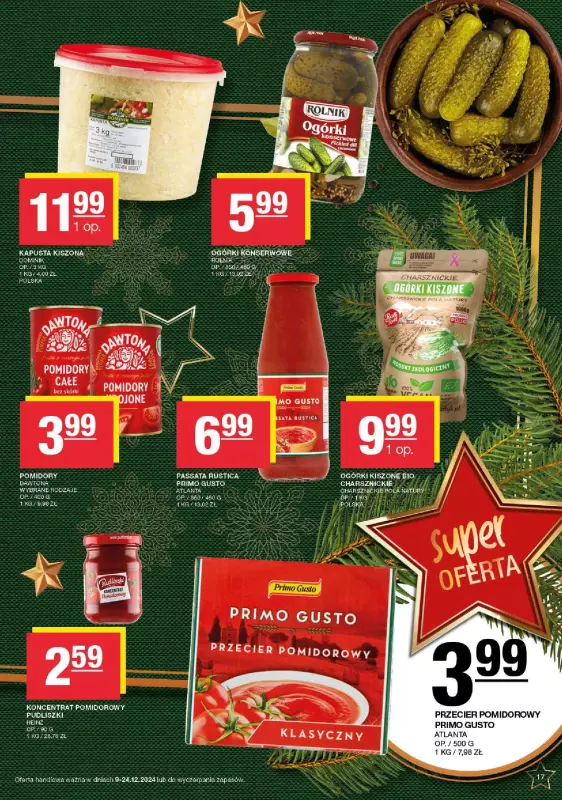 SPAR - gazetka promocyjna Gazetka Eurospar od poniedziałku 09.12 do wtorku 24.12 - strona 17