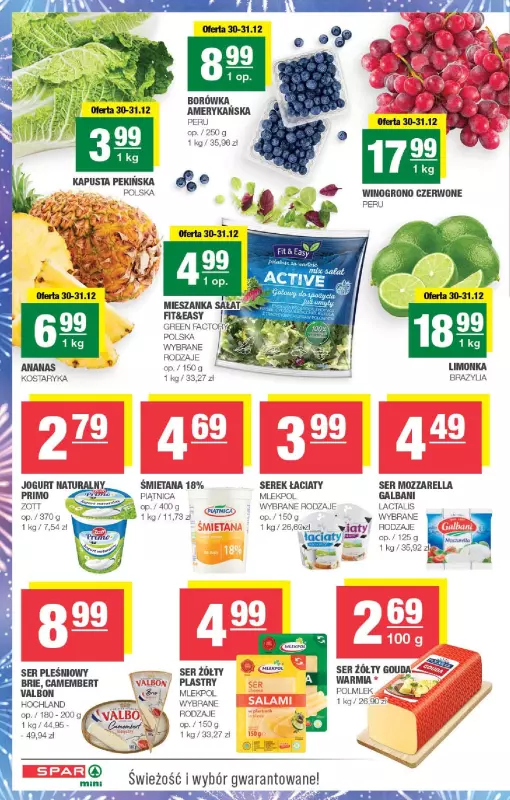 SPAR - gazetka promocyjna Gazetka Spar Mini od piątku 27.12 do wtorku 31.12 - strona 2