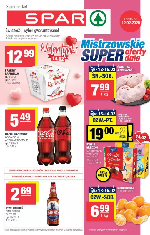 SPAR - gazetka promocyjna Gazetka Spar od środy 12.02 do niedzieli 23.02