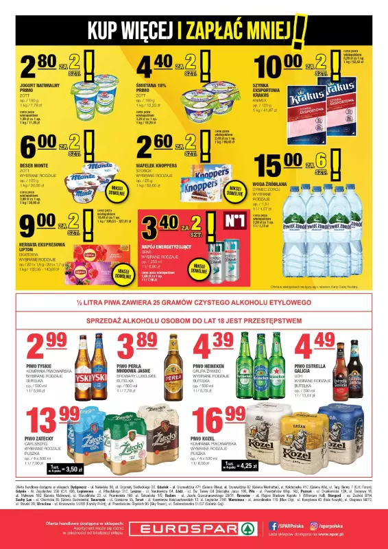 SPAR - gazetka promocyjna Gazetka Eurospar od środy 12.02 do niedzieli 23.02 - strona 8