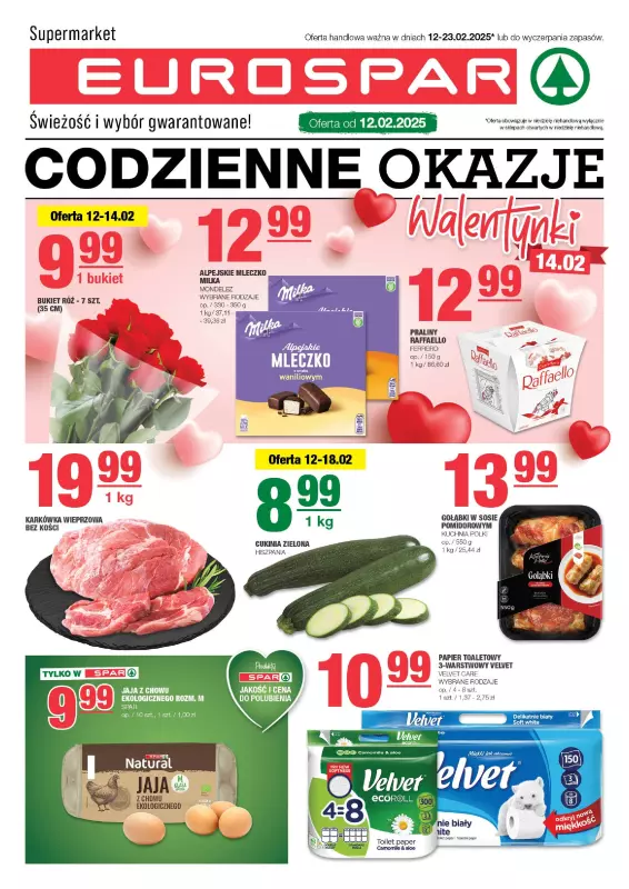 SPAR - gazetka promocyjna Gazetka Eurospar od środy 12.02 do niedzieli 23.02