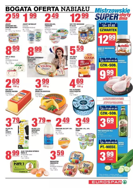 SPAR - gazetka promocyjna Gazetka Eurospar od środy 26.02 do niedzieli 09.03 - strona 3