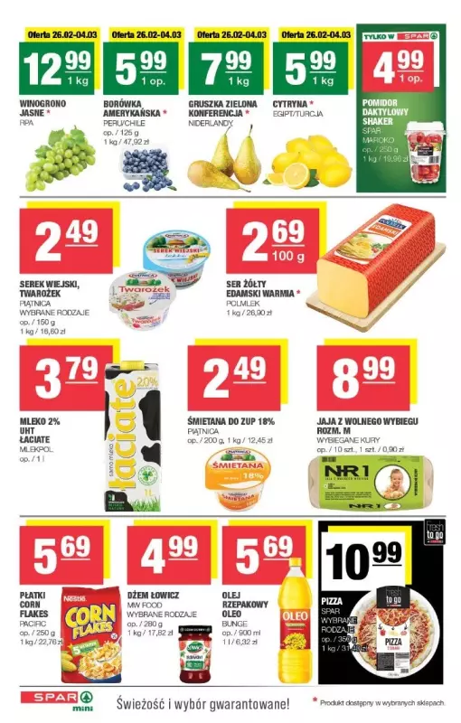 SPAR - gazetka promocyjna Gazetka Spar Mini od środy 26.02 do niedzieli 09.03 - strona 2