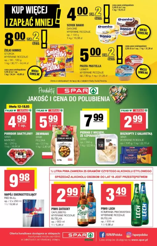 SPAR - gazetka promocyjna Gazetka Spar Mini od środy 12.03 do niedzieli 23.03 - strona 4