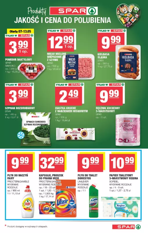 SPAR - gazetka promocyjna Gazetka od środy 07.05 do niedzieli 18.05 - strona 5