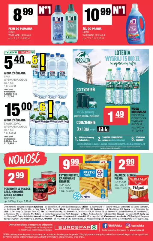 SPAR - gazetka promocyjna Gazetka Eurospar od środy 07.05 do niedzieli 18.05 - strona 16