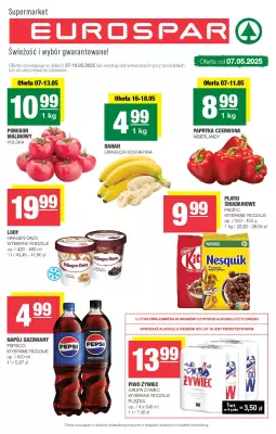 SPAR - gazetka promocyjna Gazetka Eurospar od środy 07.05 do niedzieli 18.05