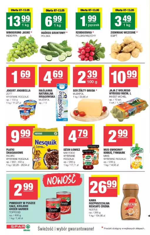SPAR - gazetka promocyjna Gazetka Spar Mini od środy 07.05 do niedzieli 18.05 - strona 2