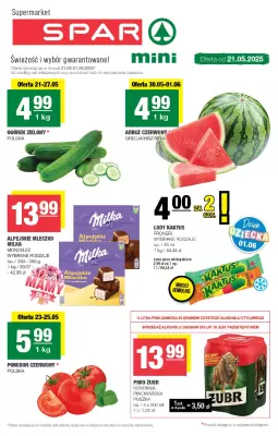 SPAR - gazetka promocyjna Gazetka Spar Mini od środy 21.05 do niedzieli 01.06