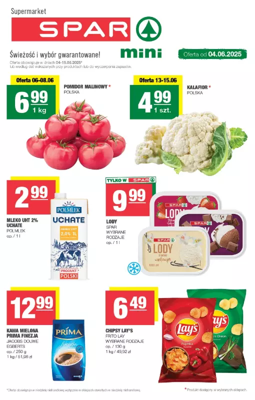 SPAR - gazetka promocyjna Gazetka Spar Mini  