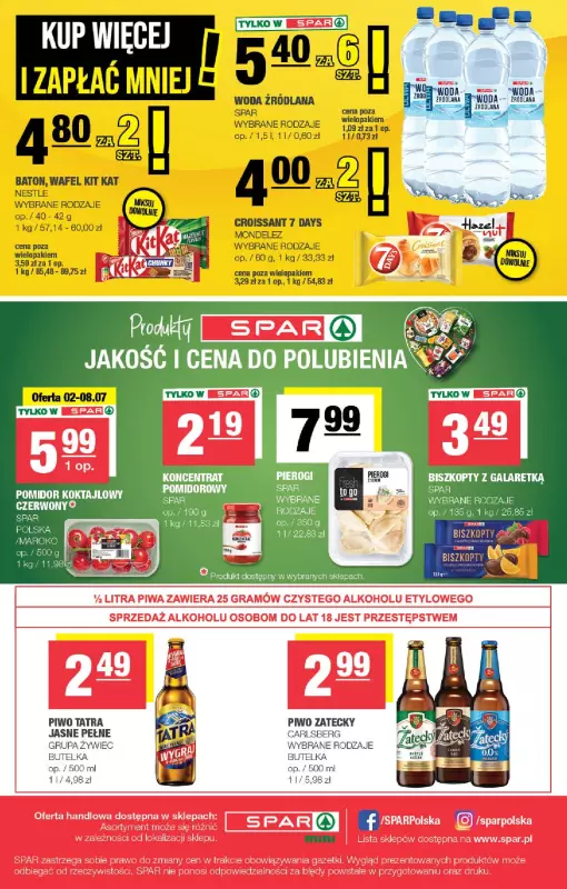 SPAR - gazetka promocyjna Gazetka Minimarket od środy 02.07 do niedzieli 13.07 - strona 4