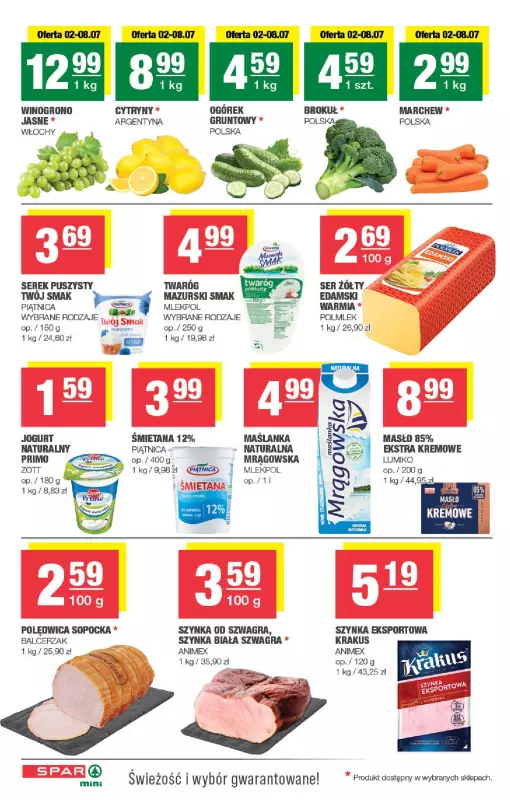 SPAR - gazetka promocyjna Gazetka Minimarket   - strona 2