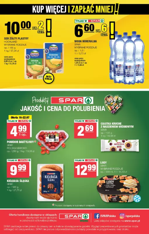 SPAR - gazetka promocyjna Gazetka Spar Mini od środy 16.07 do niedzieli 27.07 - strona 4