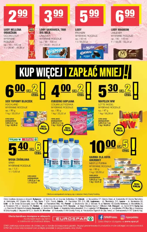 SPAR - gazetka promocyjna Gazetka Eurospar od środy 30.07 do niedzieli 10.08 - strona 16