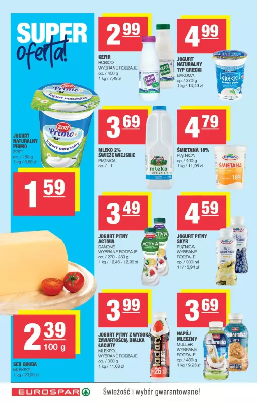 SPAR - gazetka promocyjna Gazetka Eurospar od środy 30.07 do niedzieli 10.08 - strona 4