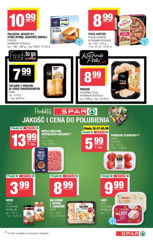 SPAR - gazetka promocyjna Gazetka Spar od środy 30.07 do niedzieli 10.08 - strona 5
