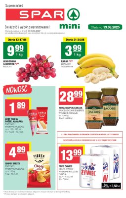 SPAR - gazetka promocyjna Gazetka Spar Mini od środy 13.08 do niedzieli 24.08