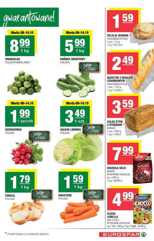 SPAR - gazetka promocyjna Gazetka Eurospar od środy 08.10 do niedzieli 19.10 - strona 3