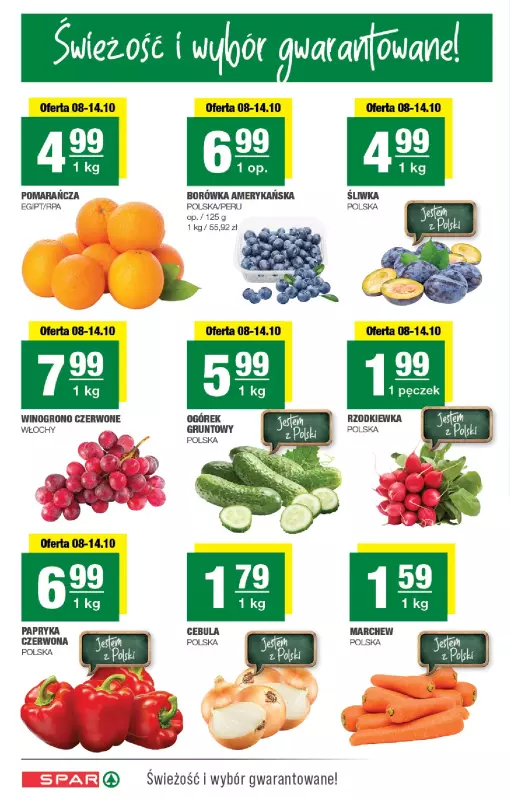 SPAR - gazetka promocyjna Gazetka Spar od środy 08.10 do niedzieli 19.10 - strona 2
