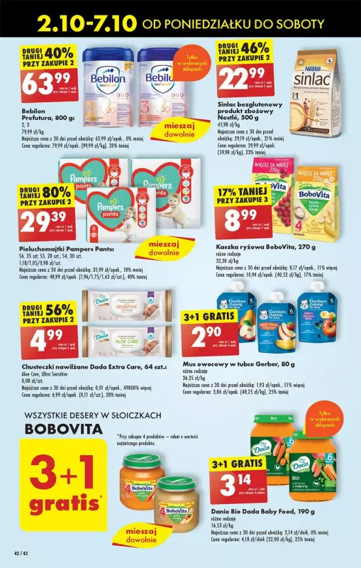 Biedronka - gazetka promocyjna Od poniedziałku oferta Lada Tradycyjna od poniedziałku 02.10 do soboty 07.10 - strona 42
