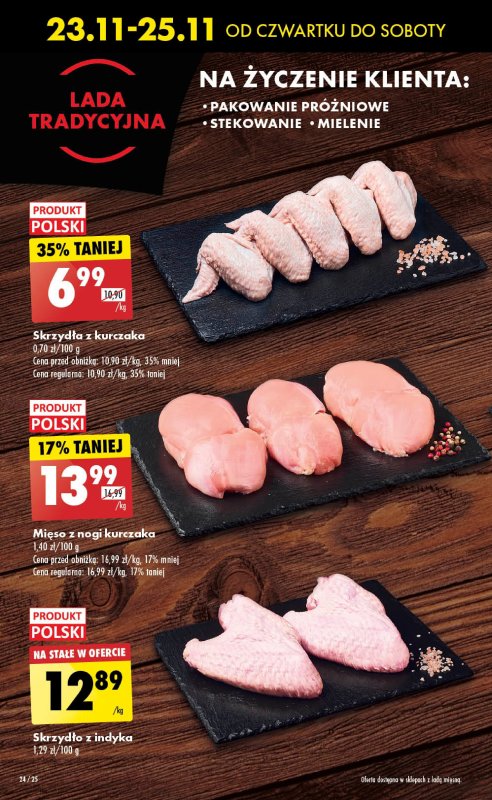 Biedronka - gazetka promocyjna Od czwartku oferta Lada Tradycyjna od czwartku 23.11 do środy 29.11 - strona 24