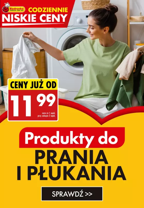 Biedronka - gazetka promocyjna Produkty do prania i płukania już od 11,99 zł od poniedziałku 22.07 do soboty 27.07