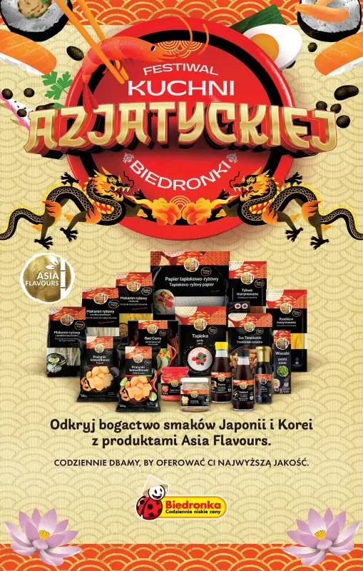 Biedronka - gazetka promocyjna Festiwal kuchni azjatyckiej od czwartku 05.09 do środy 11.09