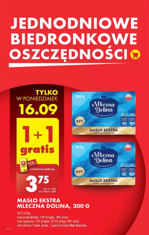 Biedronka - gazetka promocyjna Od poniedziałku od poniedziałku 16.09 do niedzieli 22.09 - strona 4