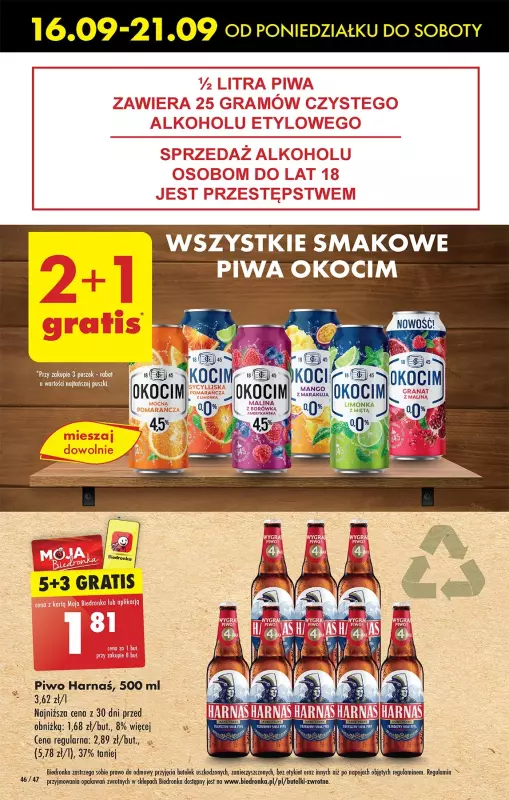 Biedronka - gazetka promocyjna Od poniedziałku, Z ladą tradycyjną od poniedziałku 16.09 do niedzieli 22.09 - strona 60