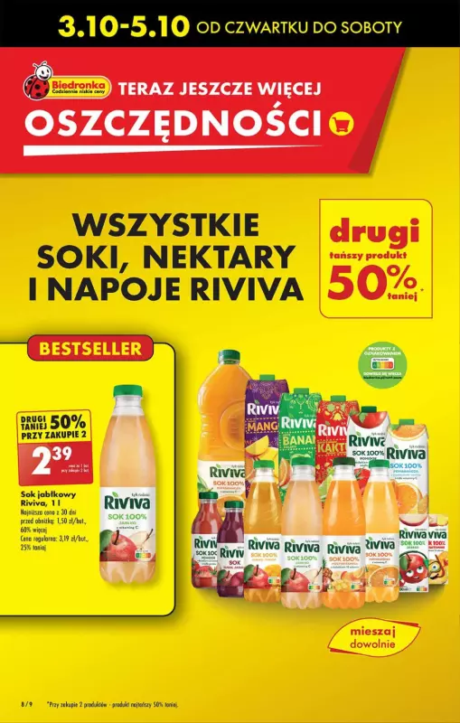 Biedronka - gazetka promocyjna Od czwartku, Z ladą tradycyjną od czwartku 03.10 do środy 09.10 - strona 8