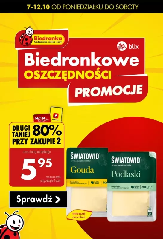 Biedronka - gazetka promocyjna Biedronkowe oszczędności od poniedziałku 14.10 do soboty 19.10