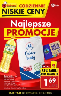 Biedronka - gazetka promocyjna Najlepsze PROMOCJE! od czwartku 17.10 do soboty 19.10