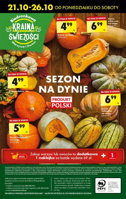 Biedronka - gazetka promocyjna Od poniedziałku od poniedziałku 21.10 do soboty 26.10 - strona 69