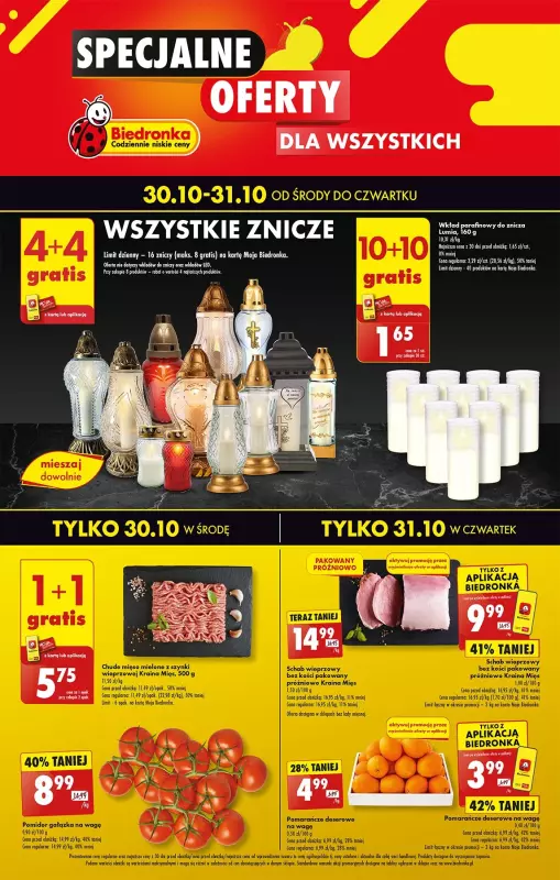 Biedronka - gazetka promocyjna Specjalne oferty od środy 30.10 do czwartku 31.10