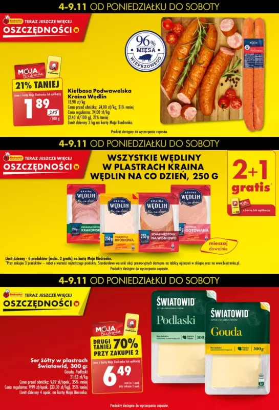 Biedronka - gazetka promocyjna Biedronkowe oszczędności od poniedziałku 04.11 do soboty 09.11 - strona 5