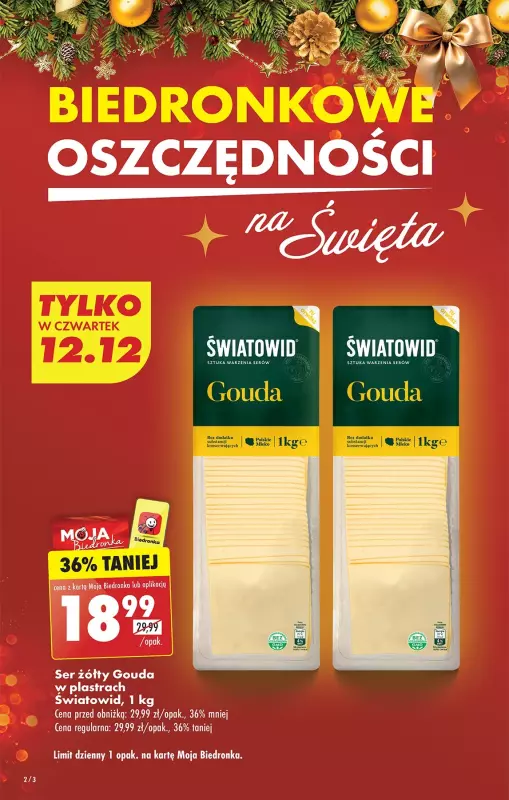 Biedronka - gazetka promocyjna Od czwartku od czwartku 12.12 do środy 18.12 - strona 2