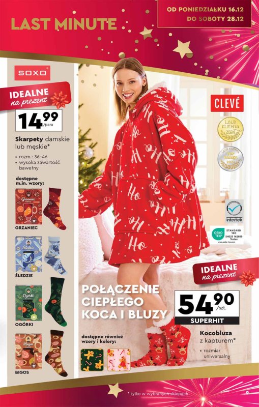 Biedronka - gazetka promocyjna Okazje tygodnia od 16.12 od poniedziałku 16.12 do środy 08.01 - strona 9